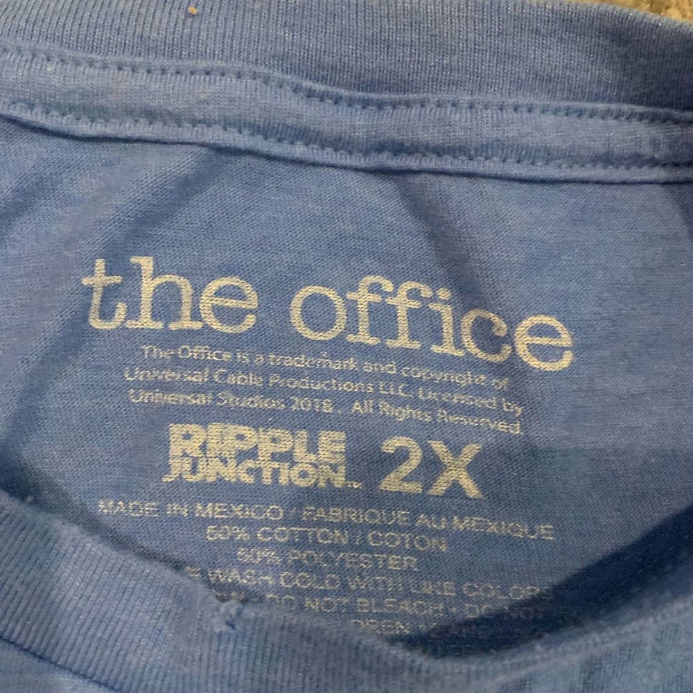 The Office Dunder Mifflin Paper Company Ripple Junction T-Shirt Men's Size XXL - Picture 3 of 5